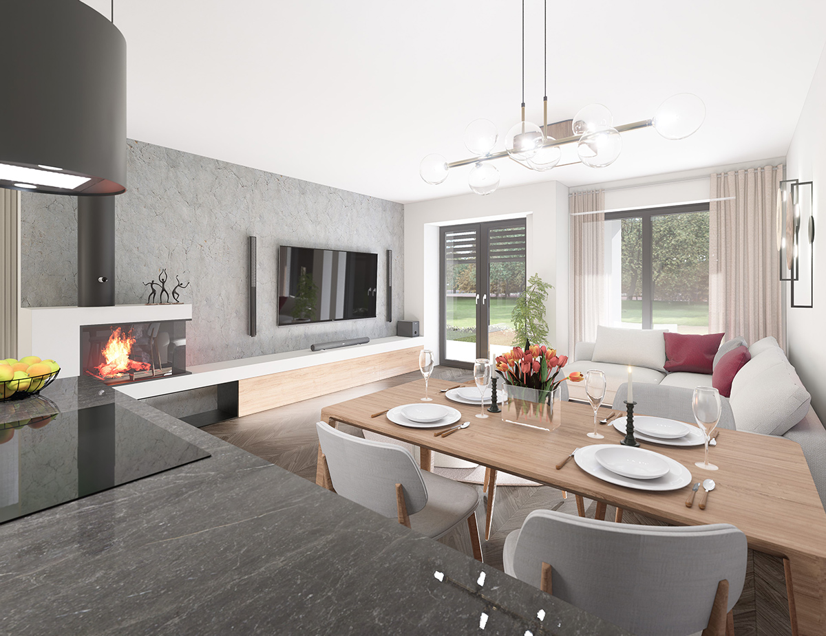 Projekt prízemného rodinného domu LAGUNA12N