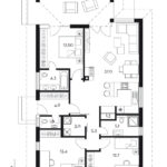 Projekt prízemného rodinného domu LAGUNA12N