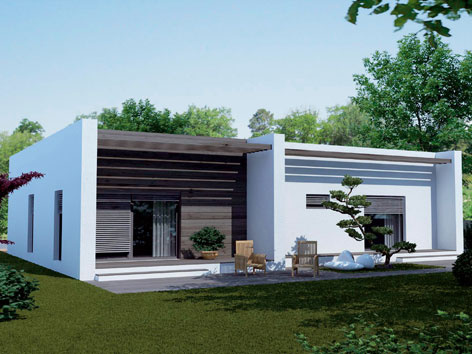 Moderný bungalov s vkusným prevedením