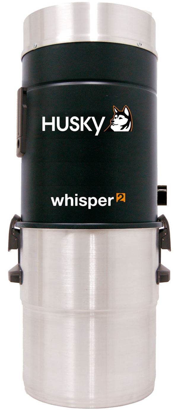 Husky Whisper 2 momentálne najvýkonnejší, a napriek tomu stále tichý jednomotorový agregát určený len na suché vysávanie je vybavený veľkoplošným pracím filtrom s účinnosťou 97,5% 0,1µm. Tlmič hluku vyfukovaného vzduchu je integrovaný priamo v agregáte. V prípade potreby extrémneho zvukového tlmenia je možné použiť dodatočný externý tlmič. Tvar odpadovej nádoby umožňuje použitie vreciek Clean hands. Vhodný do veľkých rodinných domov (800 m2). Záruka 5 + 20 rokov. Akciová cena 1 015 € bez DPH. Predáva Cevys.