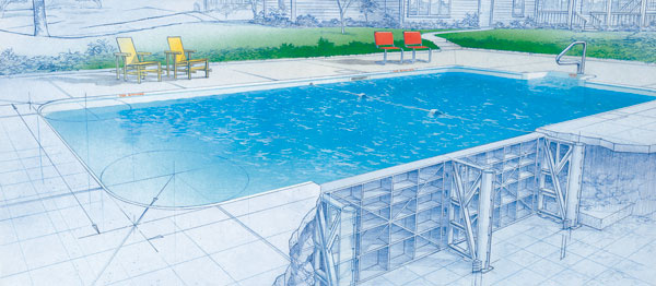 Steny bazénov Fort Wayne z produkcie amerického výrobcu sa skladajú z panelov z kompozitných materiálov – dajú sa tak vytvoriť rôzne tvary a rozmery. Praktické môže byť dvojúrovňové dno s plytčinou pre deti a hlbšou časťou na plávanie. V ponuke je viac než 25 farieb a vzorov. 