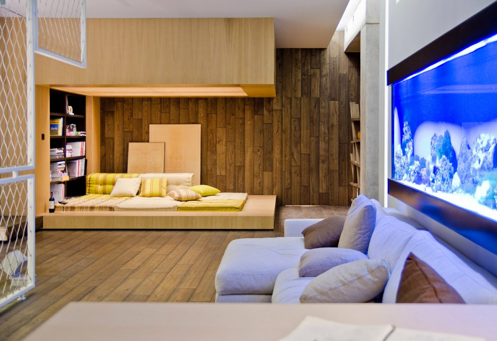 loftový apartmán v Kyjeve – praktický a útulný