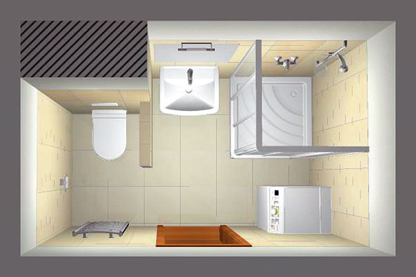 Pri hľadaní vhodného dispozičného riešenia štandardnej panelákovej kúpeľne sa môžete inšpirovať vizualizáciami z kúpeľňových štúdií.
