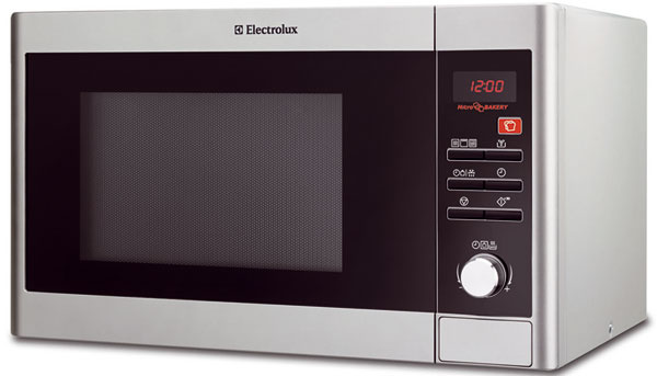 Mikrovlnná domáca pekáreň Electrolux EMC28950S je plnohodnotným pomocníkom pri príprave pokrmov či pečení chleba. Posunutý štart, časovač (95 min) s displejom, elektronické ovládanie, objem 28 l, priemer taniera 31,5 cm, hlučnosť 60 dB, príslušenstvo: teflónový pekáč na chlieb s miesičom, dvojitá odmerka, nádobka s mierkou, stojan na grilovanie. 