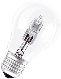 Halogénová žiarovka OSRAM Halogen ECO, 1,19 €/1 000 h, 2,49 €/2 000 h