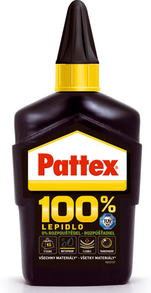 Lepidlo Pattex 100 %, 3,80 €/50 g, 5,90 €/100 g