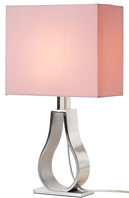Stolová lampa Klabb, hliník, polyesterové vlákna, 24 × 44 cm, Ledare LED E14 4,3 W, dizajn  Monika Mulder, 24,99 €, IKEA