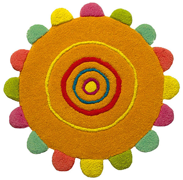 Circlet, vlnený koberec od firmy ­Voivo, priemer 80 cm, 53 €, chooze.sk 