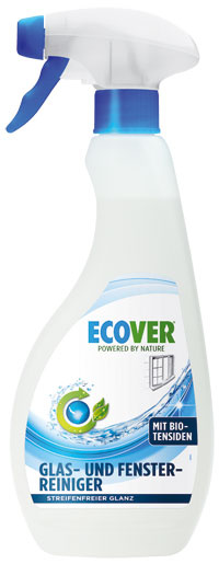Ecover na sklo a plochy s biotenzidmi bojuje s mastnotou a odolným znečistením, ekologické zloženie, 3,79 € 