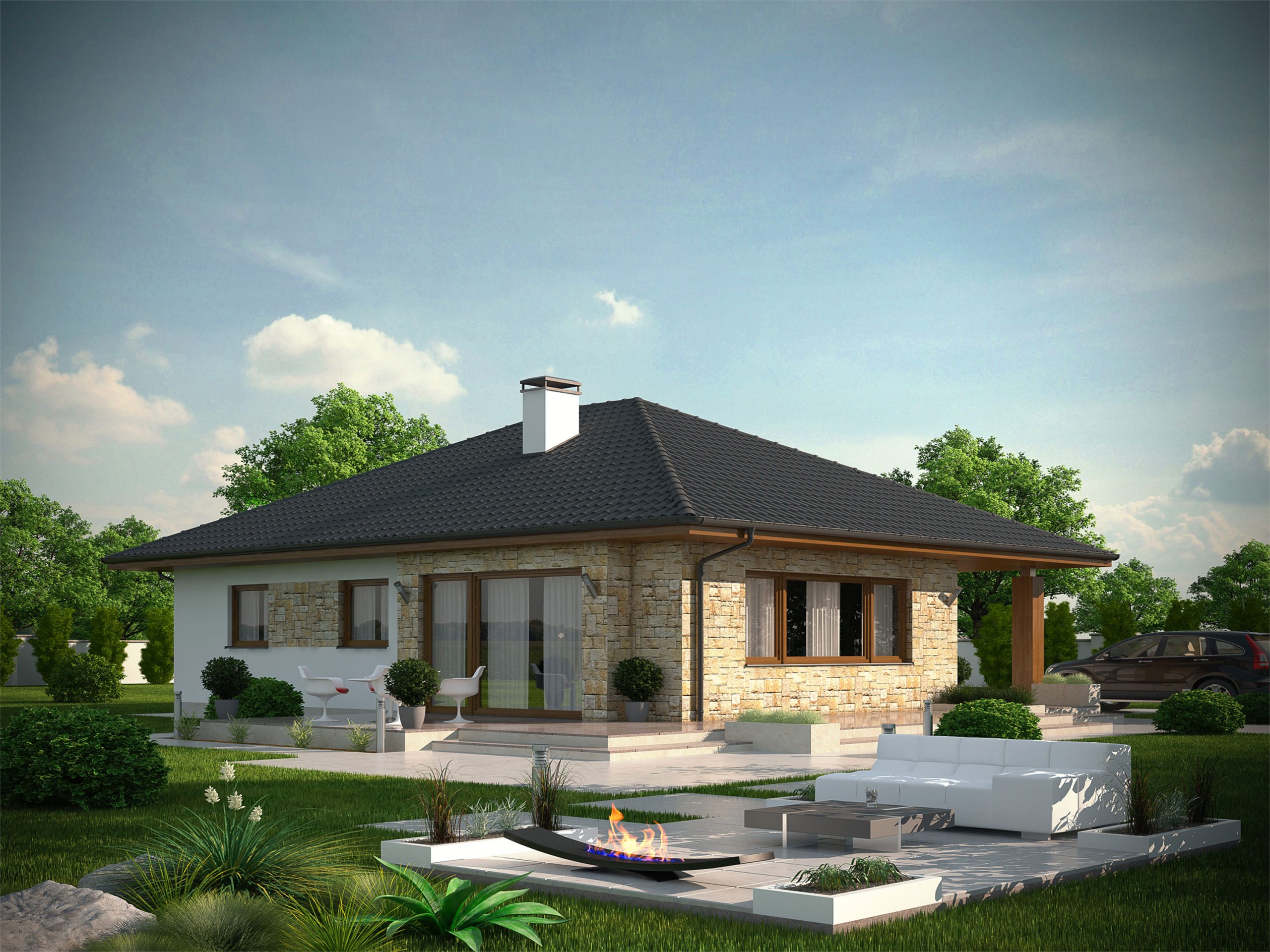 RD Katka 29,   Dispozice  3+1,  úžitková plocha 76,78 m2, mesačná splátka v programe Génius 289 Eur