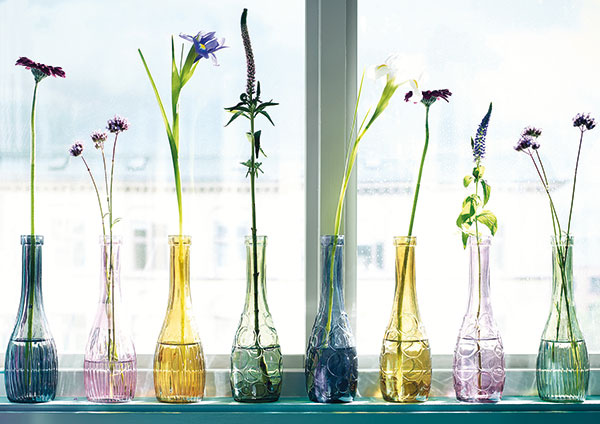 Váza LOVLIG, rôzne vzory a farby, 1,99 €, IKEA