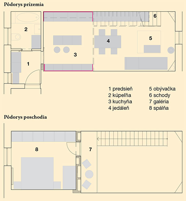 Malý podkrovný byt v činžiaku zmenili na pohodlné bývanie pre troch