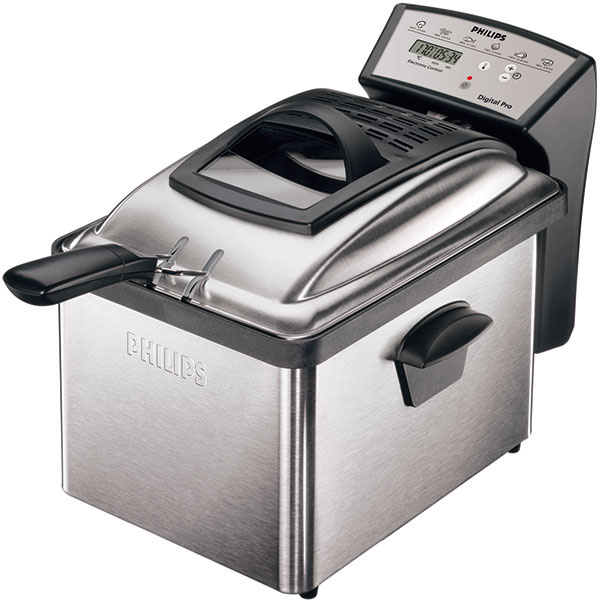 Philips HD6161	  Ohrev: 2 200 W, 150 – 190 °C, chladná zóna Výbava: elektronický panel, olejový filter, kôš na 1 300 g, nádoba na 3,5 l oleja Rozmery: 40 × 28 × 28 cm