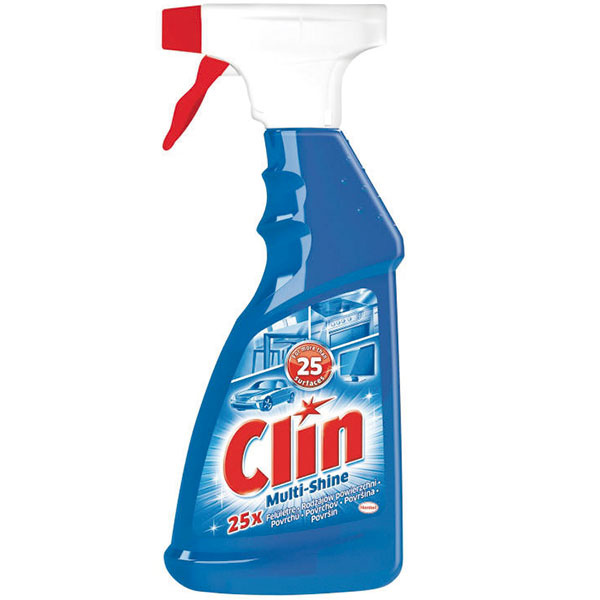 Univerzálny čistiaci Henkel Clin Multi-Shine na viac ako 25 rôznych povrchov (sklo, drevo, kov, kameň, keramika), 500 ml, 2,32 €
