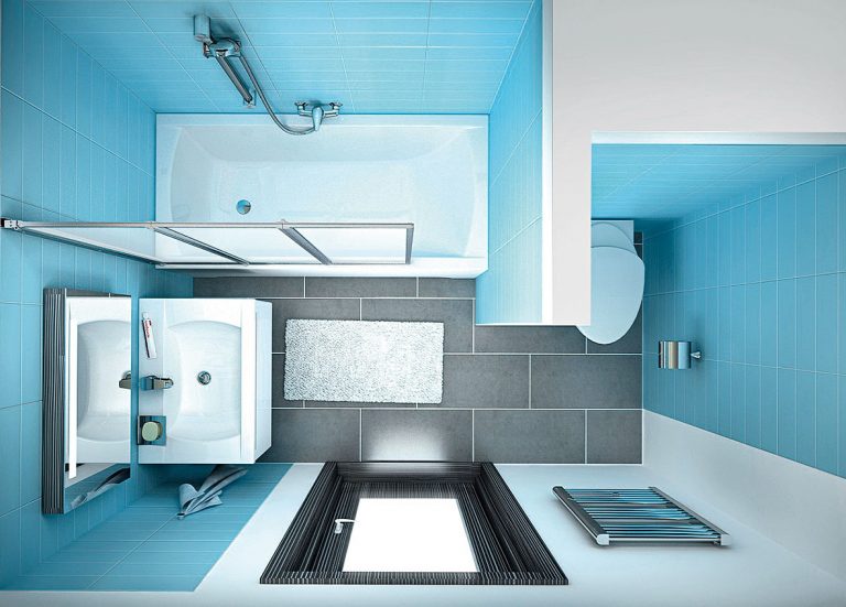 Pri hľadaní vhodného dispozičného riešenia malej panelákovej kúpeľne sa môžete inšpirovať aj vizualizáciami kúpeľňových štúdií a výrobcov. Výhodou je, že niektorí z nich už ponúkajú ucelené systémy určené špeciálne do takýchto malých priestorov.