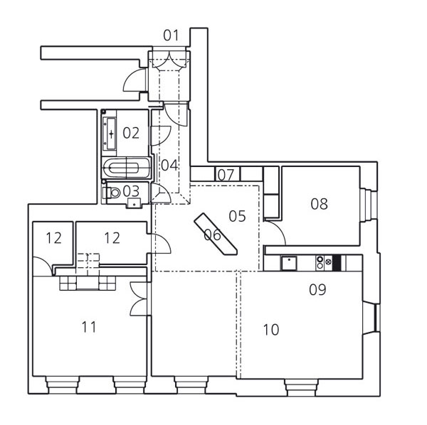Rekonštrukcia: Spojenie dvoch starších bytov