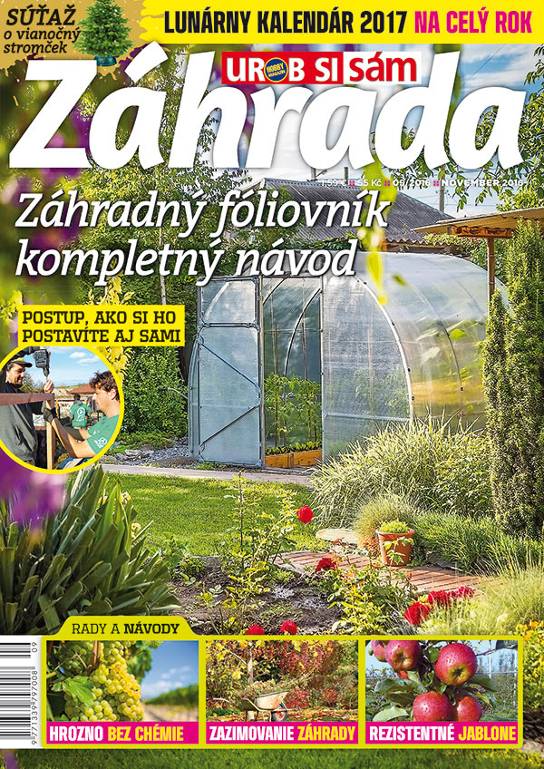Nové číslo časopisu Záhrada 09/2016 v predaji