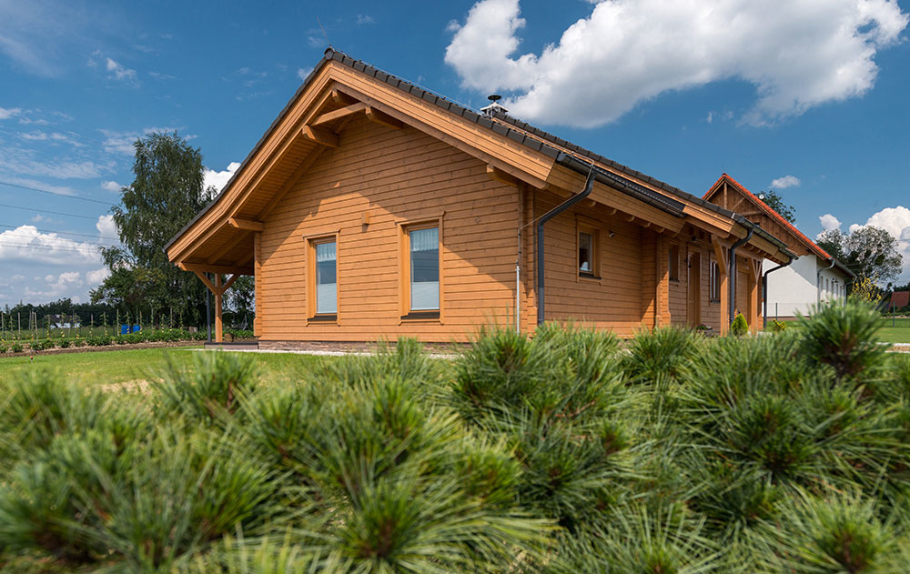 Bezbariérový bungalov s nízkou spotrebou energie a s príjemnou vôňou dreva