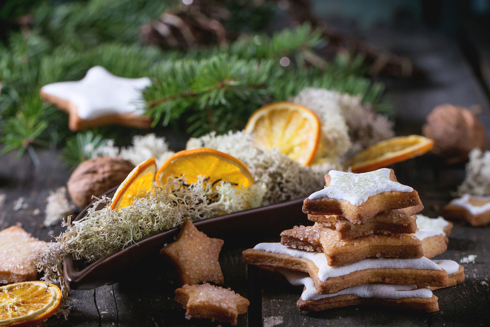 Voňavá vianočná výzdoba zo sušených plátkov pomaranča