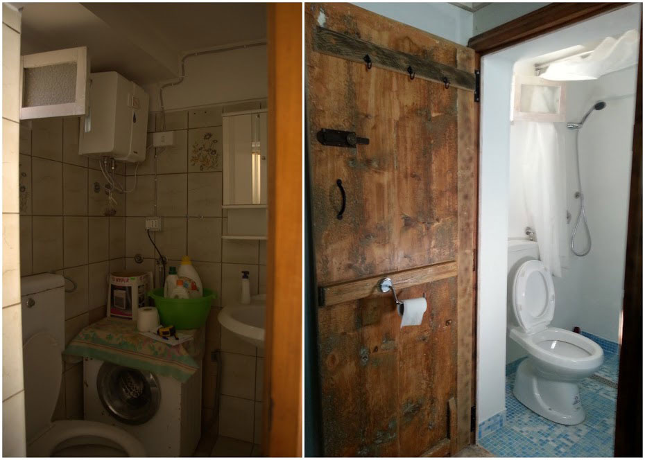 Kúpeľňa pred a po