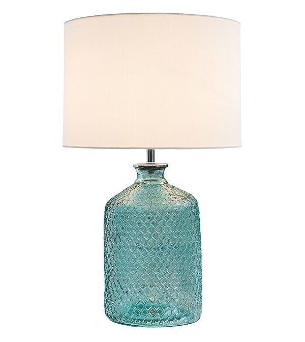 Stolná lampa Clasik glas, výška 25 cm, hĺbka 35 cm, šírka 35 cm, sklo, látka, 98,50 €, www.bighome.sk