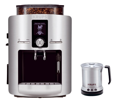 Najmenší plnoautomat na svete, kávovar Krups Espresseria automatic premium / EA8261 s peničom mlieka XL 2000.