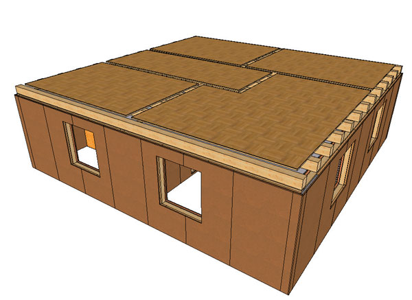 Panelový konštrukčný systém drevených stavieb