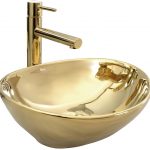 Keramické zlaté umývadlo