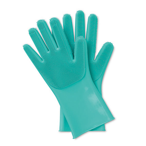 Silikónové rukavice so štetinkami sú flexibilné a hygienické. V domácnosti majú všestranné   využitie – pomôžu i pri odstraňovaní zvieracích chlpov. Za 14,99 € kúpite na www.tchibo.sk.