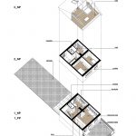 schéma dvojpodlažného domu v Novom Meste