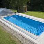 Záhradný bazén so zastrešením