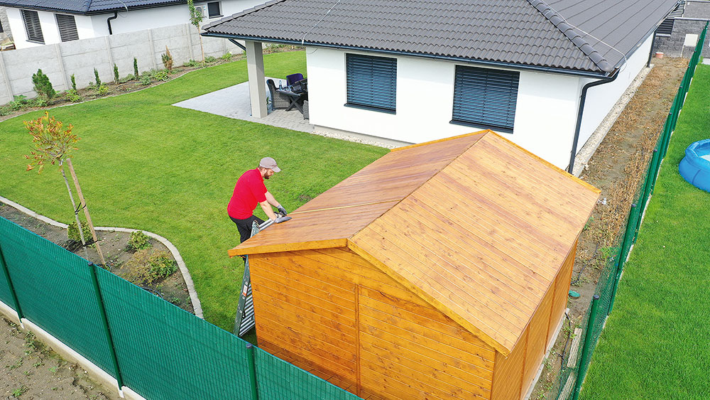 izolácia strech záhradného domčeka