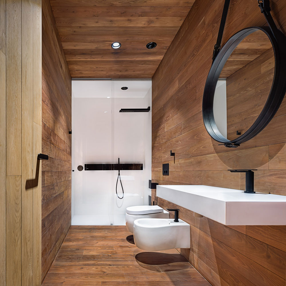 drevená kúpeľňa