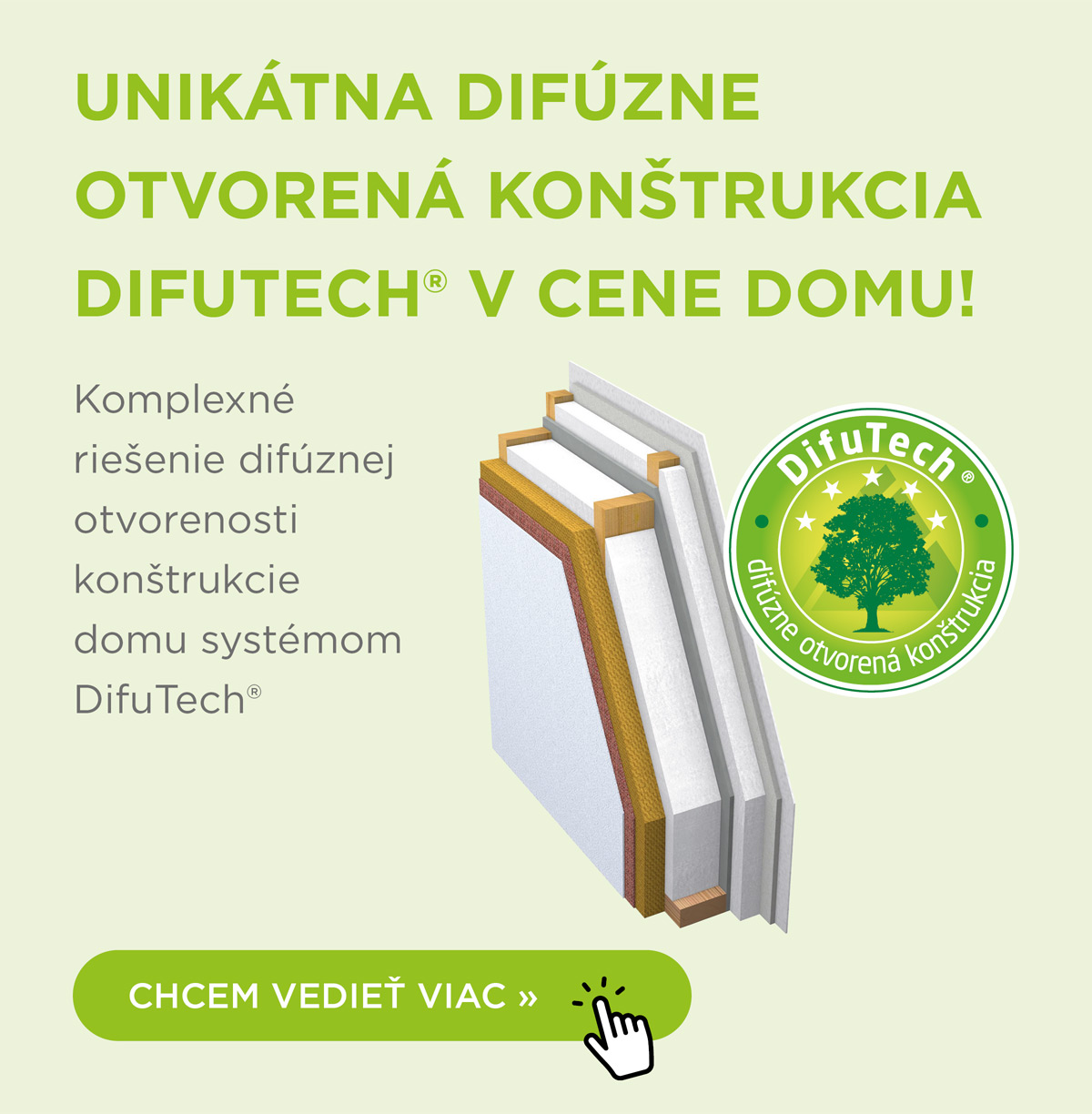 Difúzna konštrukcia.