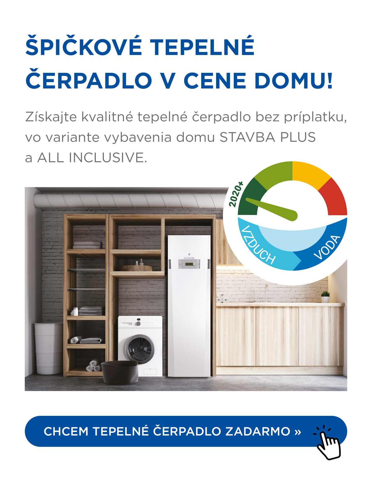 Tepelné čerpadlo.