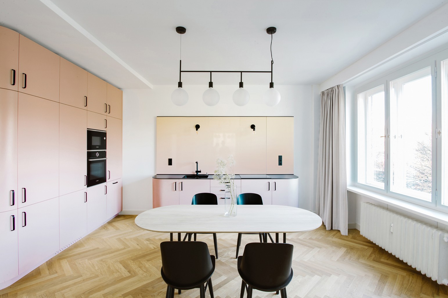 zrekonštruovaný historický byt v Prahe