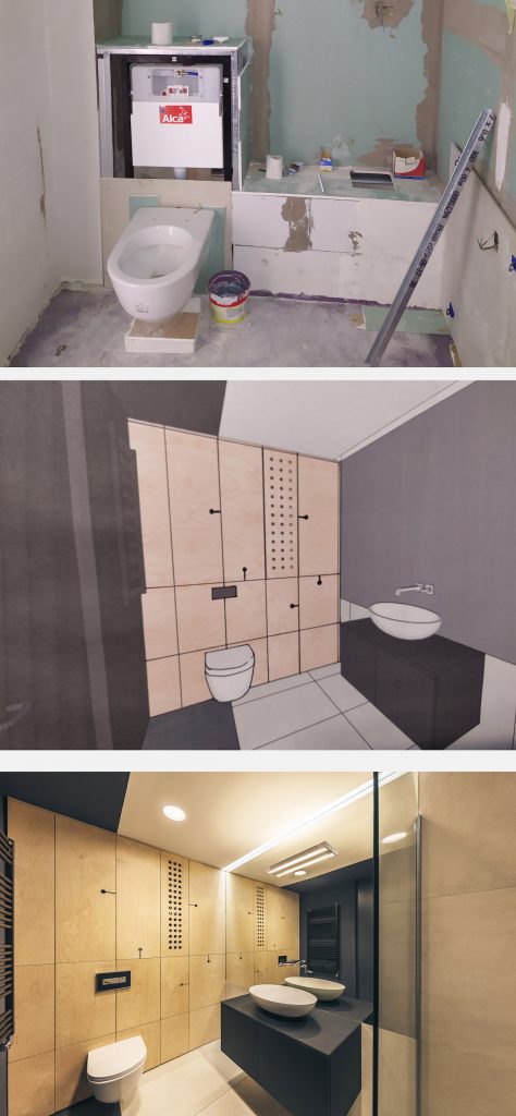Kúpeľňa pred a po