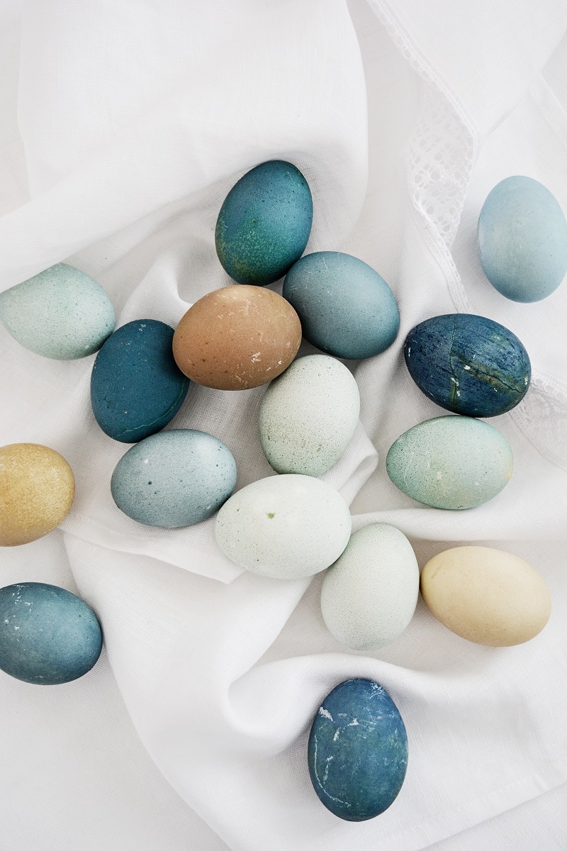 prírodné farbenie vajíčok