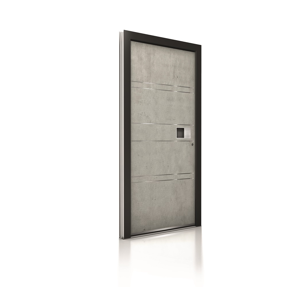 Internorm hliníkové vchodové dvere AT400_imitácia_Beton-1000×1000