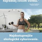SPP kampaň ekologické vykurovanie trénerka cvičí vonku