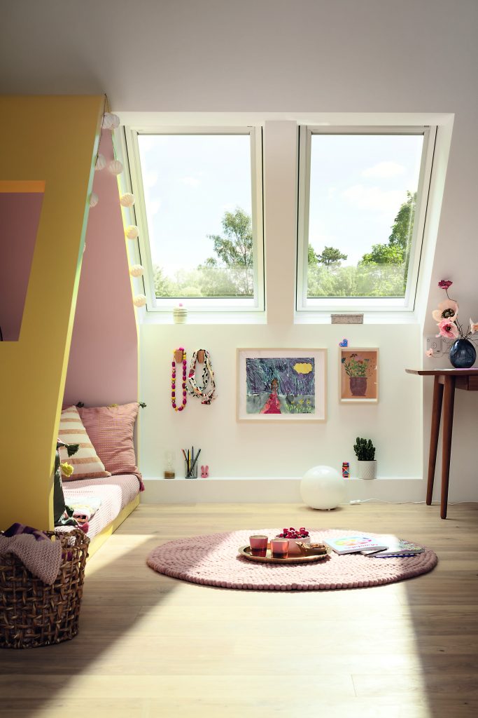 Detská izba so strešným oknom