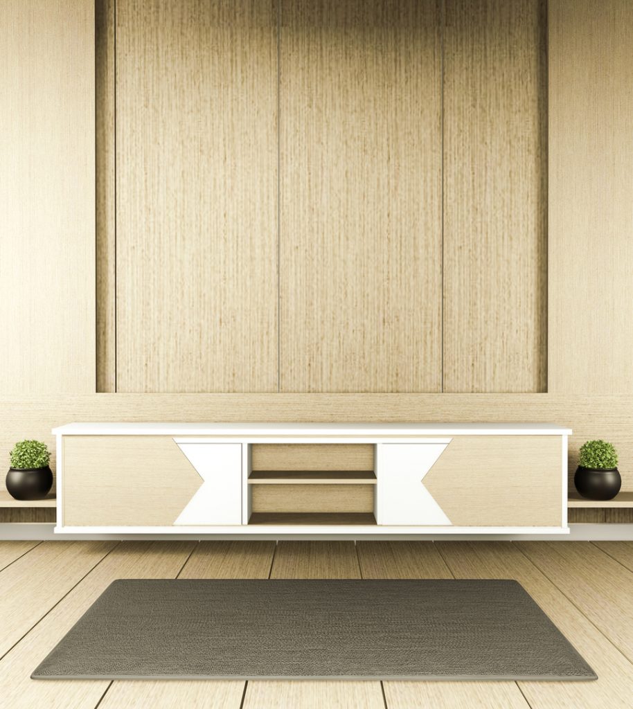 Zenová obývačka v béžovej farbe