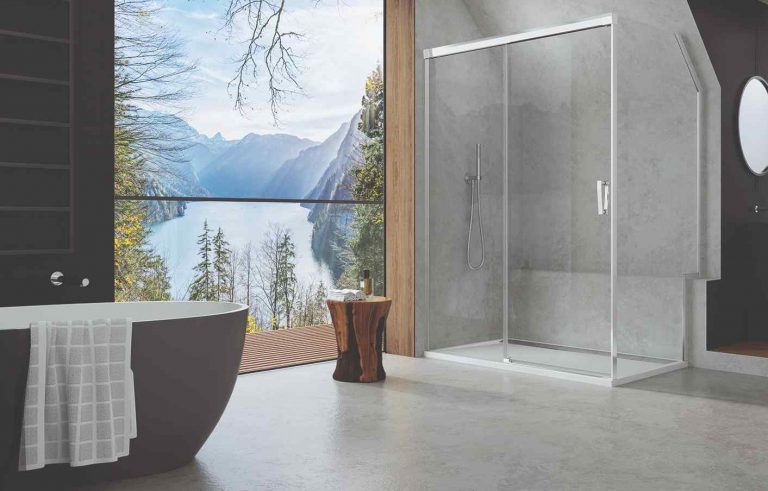 Sprchová zástena CADURA od SanSwiss – inšpirovaná prírodou, tvarovaná vodou