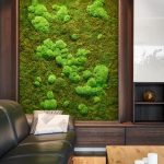 Zelená stena v obývačke