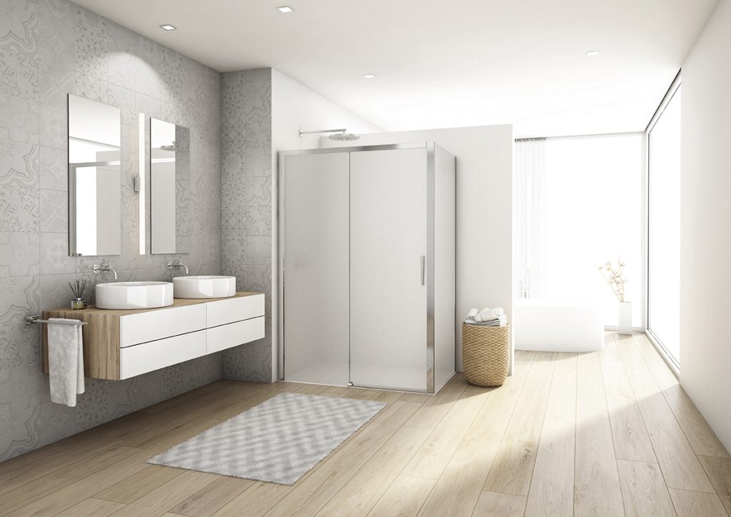 Moderná kúpeľňa: flexibilné sprchové zásteny DIVERA od SanSwiss