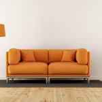 Oranžový moderný gauč
