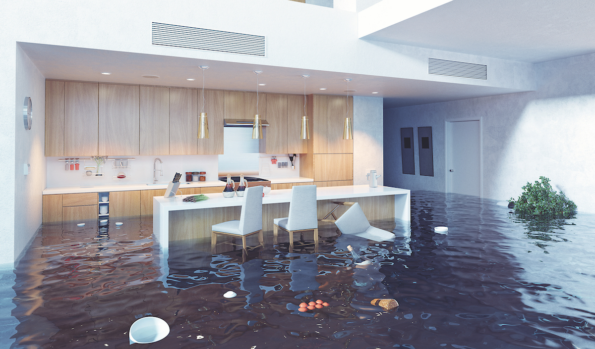 Flooding in the kitchen