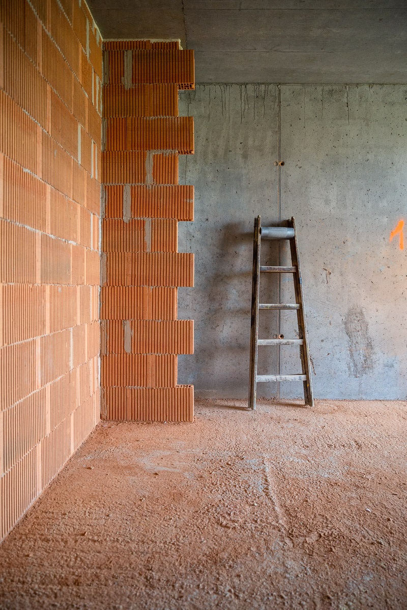 Tehlová stena v rekonštrukcii
