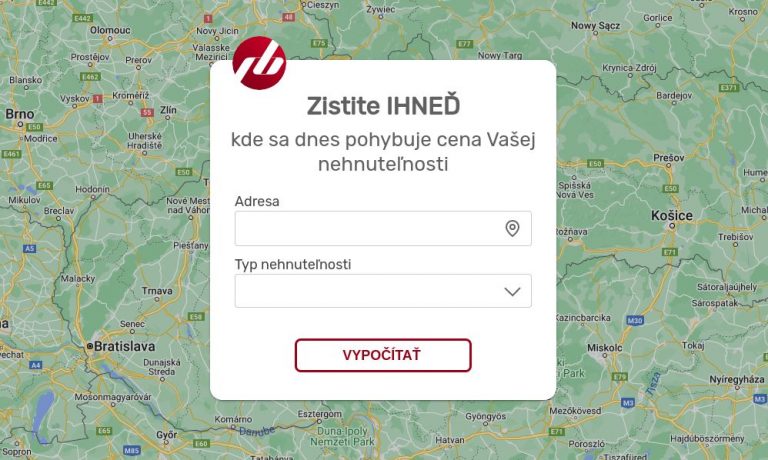Akú hodnotu má vaša nehnuteľnosť? Zistite ihneď online