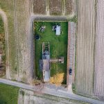 Z vtáčej perspektívy - Dom Veterný mlyn v Lubline, Poľsko